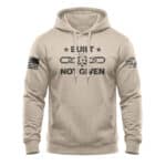 Patriotic hoodie featuring a broken chain design with "Built Not Given" text, perfect for American p.