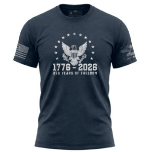 America 250 Eagle Shirt commemorative T-shirt in navy.