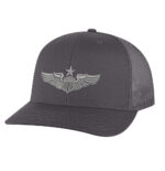 Black American Flag Winged Eagle Hat.