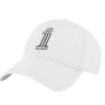 Cap with "1 America" logo and stars, stylish and patriotic.