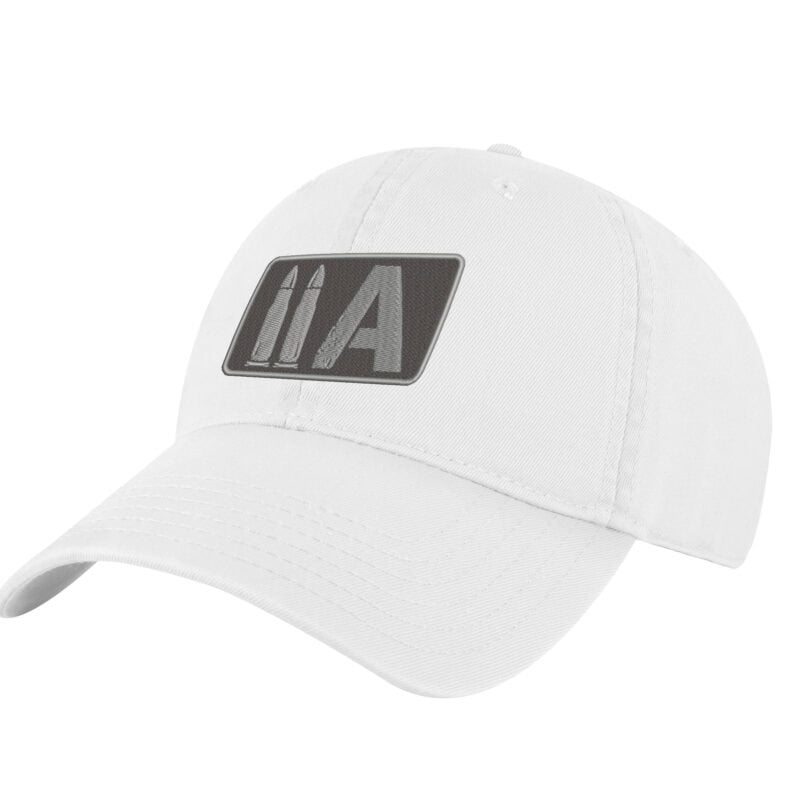 White baseball cap with America 2 Wear logo patch.