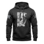Don’t Tread on Me hoodie with printed rattlesnake patriotic design