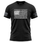 Patriot American Flag T-Shirt with "Everyday Patriot" text, black color, casual style.