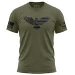 American Flag distressed graphic T-shirt for men and women.