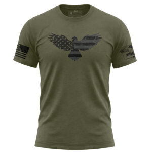 American Flag distressed graphic T-shirt for men and women.