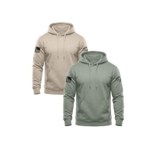 Patriotic hoodie 2 pack in Sand and Sage from America 2 Wear