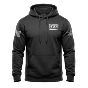 Range Day Hoodie – Minimalist Patriotic Shooting Range Fleece