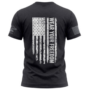Wear Your Freedom USA Flag T-Shirt – America 2 Wear Patriotic Tee