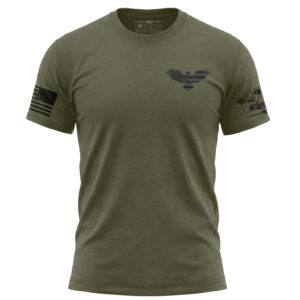 Minimalist American Eagle T-Shirt – Eagle Flag Patriotic Tee