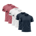 Stars and Stripes six-pack with two red two white and two navy patriotic T-shirts