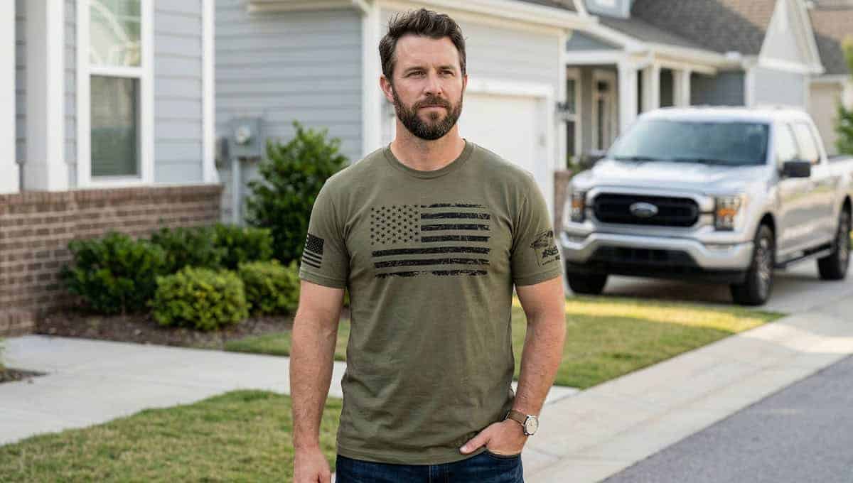 minimalist patriotic tshirt style