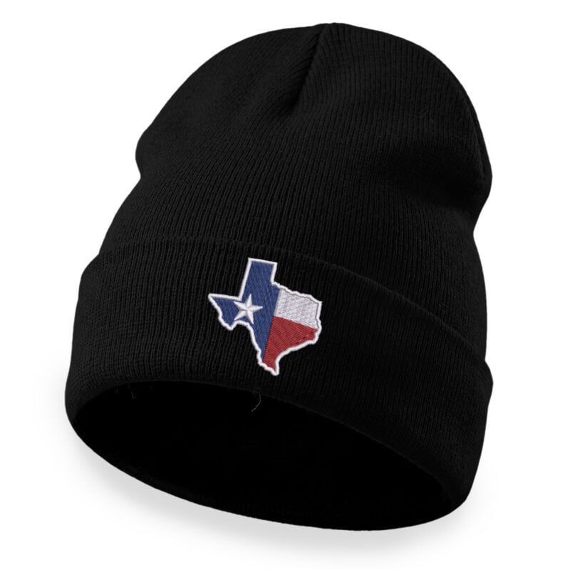 104CB Texas State Flag Custom Text 0005 BLK