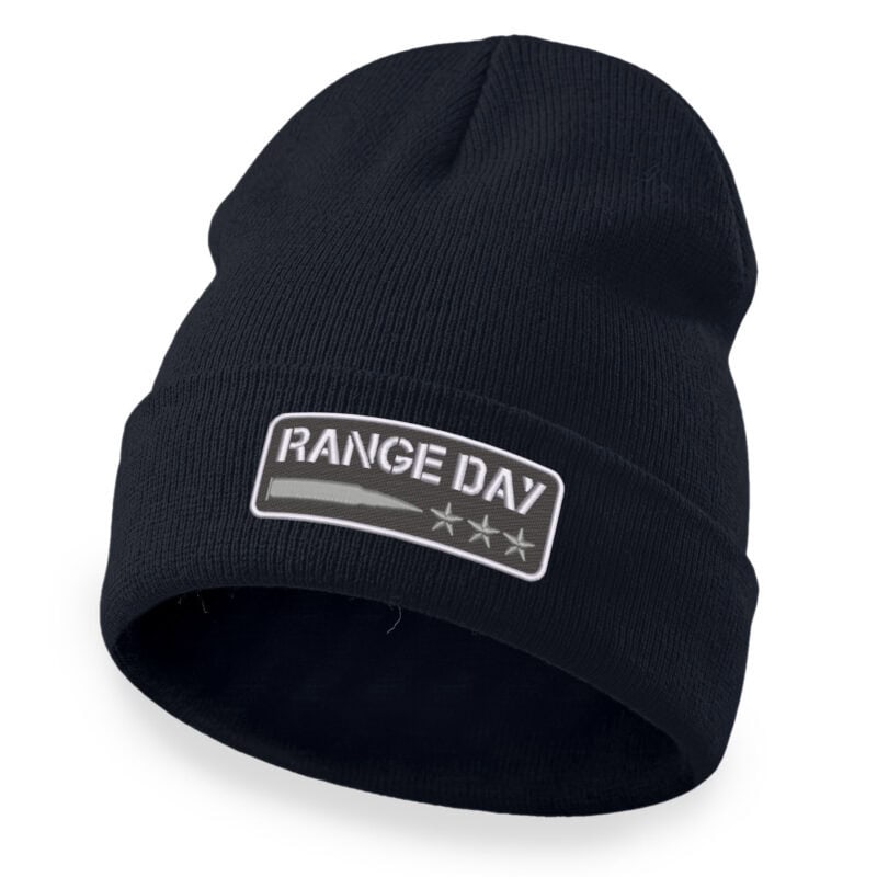 231CB Range Day Patch Beanie SLV 0003 NVY