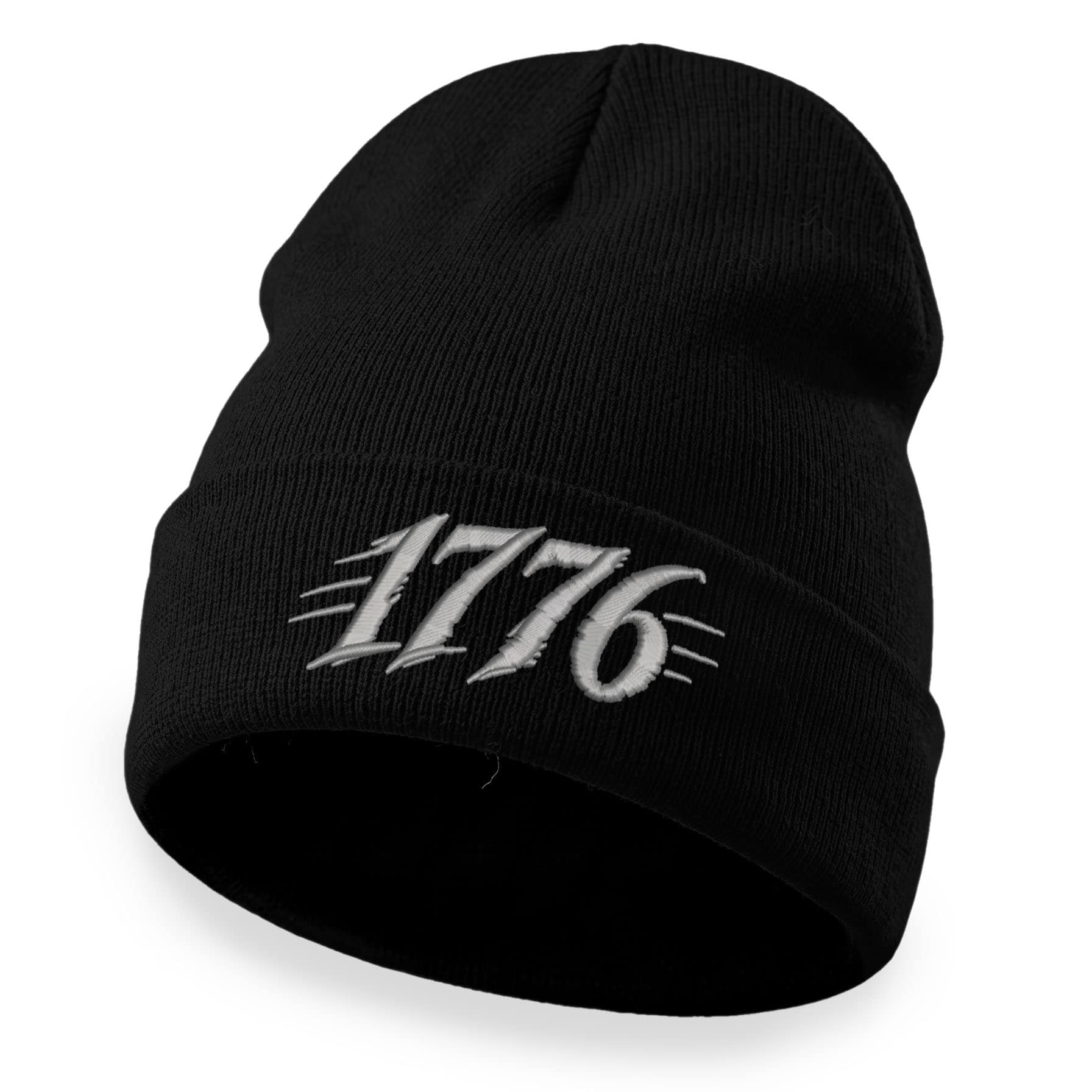 1776 Beanie – Embroidered Patriotic Cuffed Winter Hat - Image 2