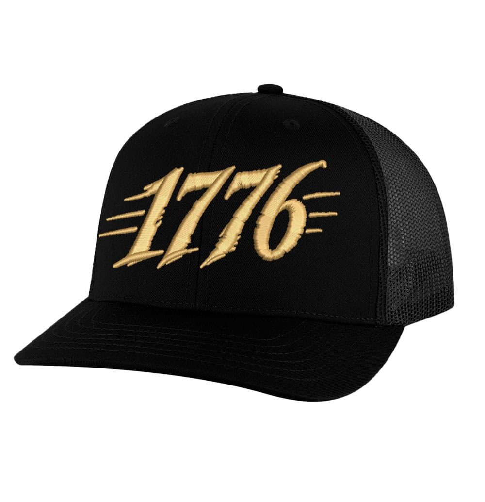 1776 Trucker Hat - Embroidered Patriotic Mesh Snapback - Image 6