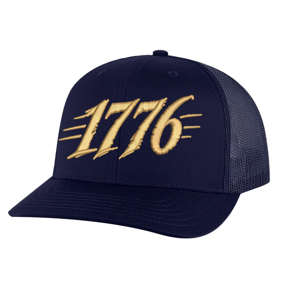 1776 Trucker Hat - Embroidered Patriotic Mesh Snapback - Image 7