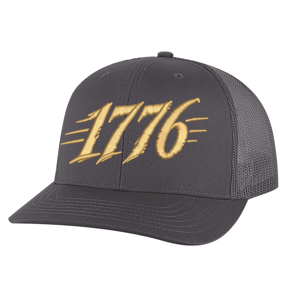 1776 Trucker Hat - Embroidered Patriotic Mesh Snapback - Image 8