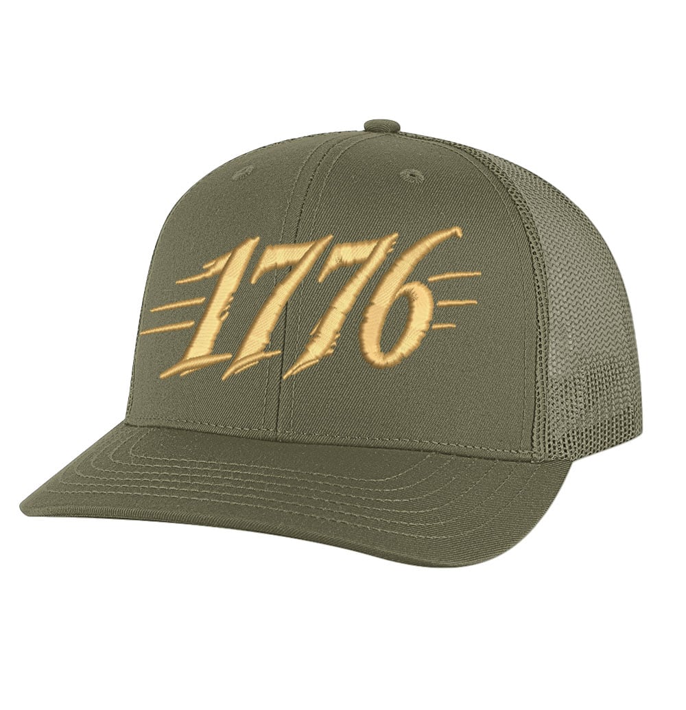 1776 Trucker Hat - Embroidered Patriotic Mesh Snapback - Image 9
