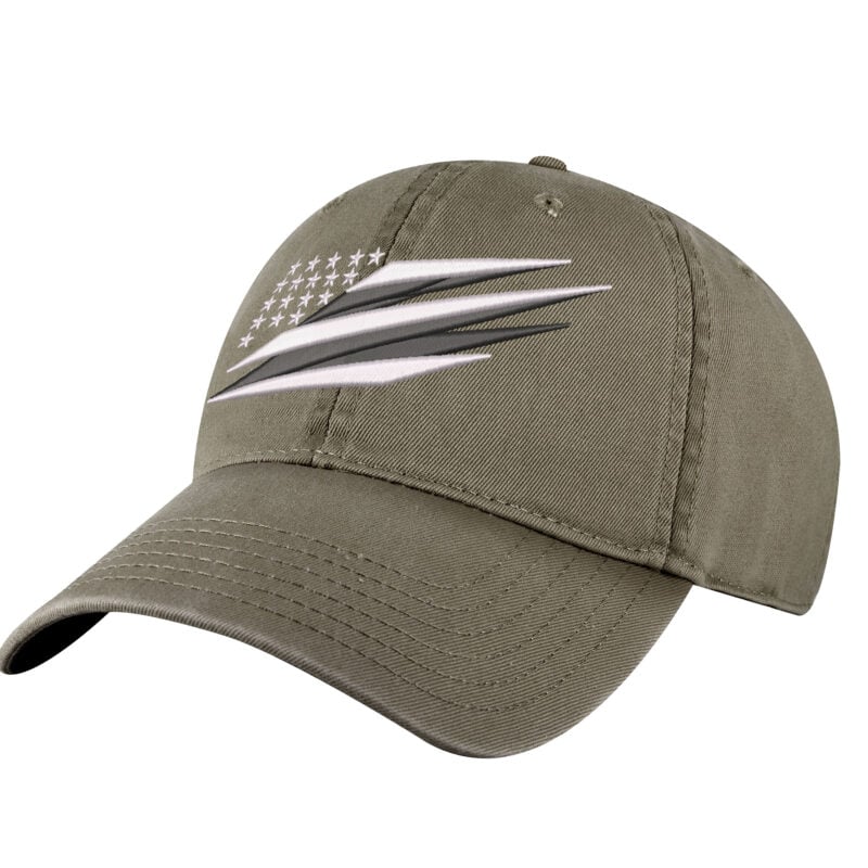 Modern American Flag Hat with streamlined embroidered stars and stripes