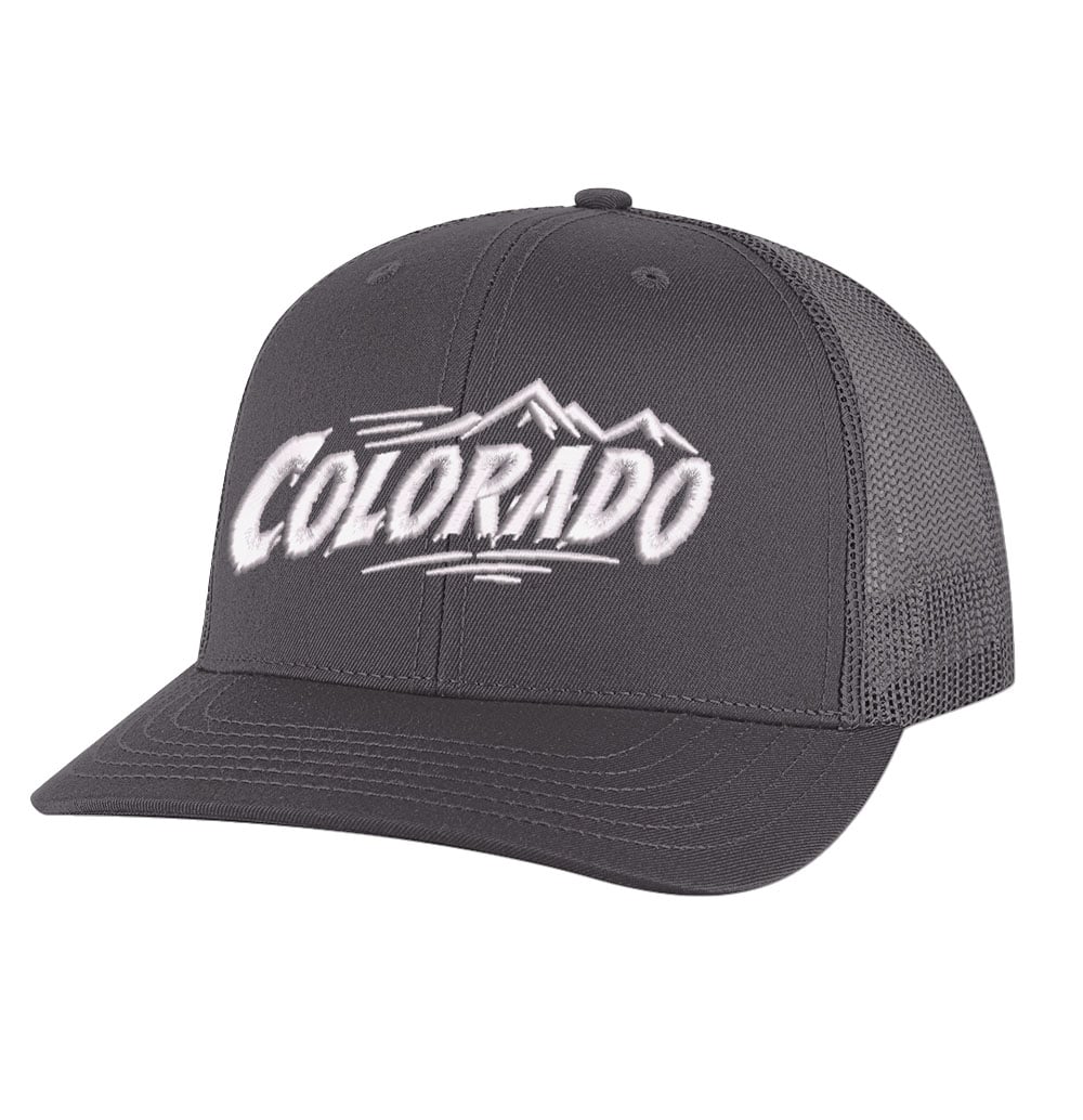 Colorado Trucker Hat - Mountain Embroidered Mesh Snapback - Image 3