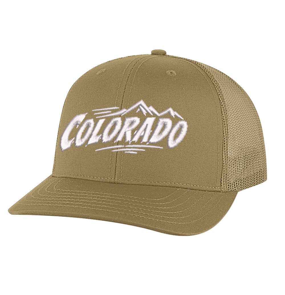 Colorado Trucker Hat - Mountain Embroidered Mesh Snapback - Image 5