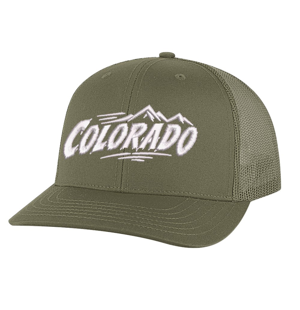 Colorado Trucker Hat - Mountain Embroidered Mesh Snapback - Image 4