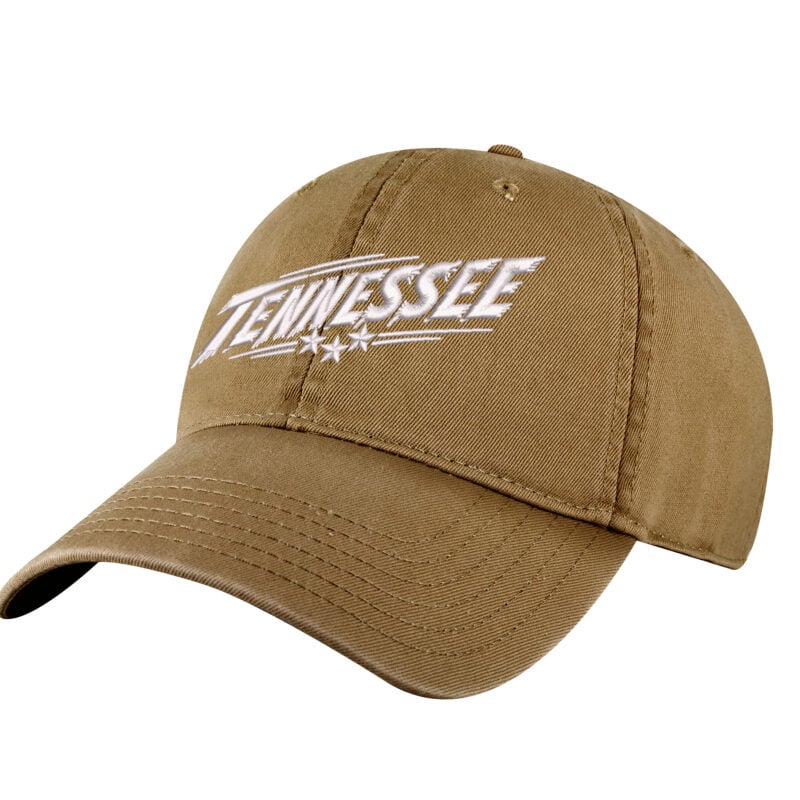 Tennessee Tri-Star Hat with embroidered Tennessee lettering and three-star design