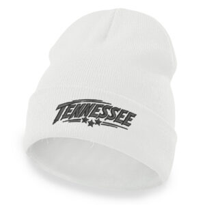 Tennessee beanie with embroidered Tennessee lettering and tri-star detail