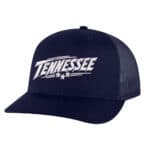 Tennessee Trucker Hat with embroidered Tennessee lettering and tri-star detail