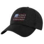 Aviation Baseball Hat with embroidered American flag made from airplane silhouettes