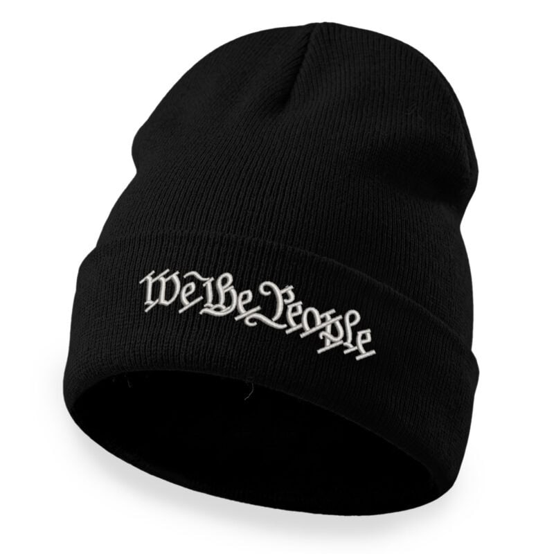 66CB We The People Beanie 0005 BLK